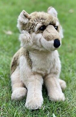 18 RARE Teddy Kompaniet Floppy Brown Timber Wolf Dog Plush Stuffed Toy Animal