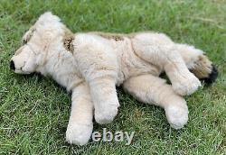 18 RARE Teddy Kompaniet Floppy Brown Timber Wolf Dog Plush Stuffed Toy Animal