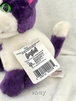 1995 Lisa Frank Purple Cat Kitten Vintage 24k Rare Plush Stuffed Animal NWT