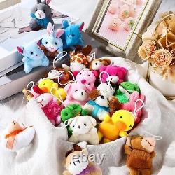 200 Pieces&Mini Stuffed Animals Bulk Small Plush Set Claw Machine Filler