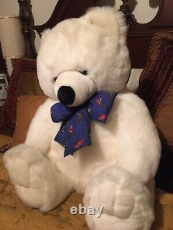 26 RARE GIANT Teddy Bear White Polar Plush Stuffed Animal Large Huggable Santa
