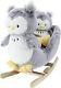 2-piece Plush & Joyride Character Rocker Bundle Grey Owl