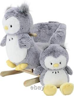 2-Piece Plush & Joyride Character Rocker Bundle Grey Owl