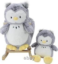 2-Piece Plush & Joyride Character Rocker Bundle Grey Owl