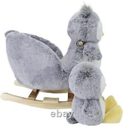 2-Piece Plush & Joyride Character Rocker Bundle Grey Owl