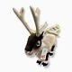 $328 Steiff Beige Brown Erik Reindeer Stuffed Animal Plush Limited Edition-34cm