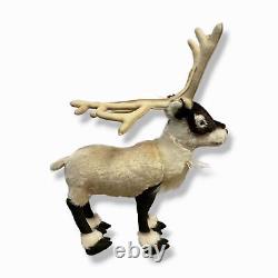 $328 Steiff Beige Brown Erik Reindeer Stuffed Animal Plush Limited Edition-34cm