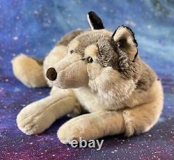 38 Playkids Timber Wolf Plush Stuffed Animal Retired Realistic Wild Canine RARE