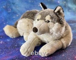 38 Playkids Timber Wolf Plush Stuffed Animal Retired Realistic Wild Canine RARE