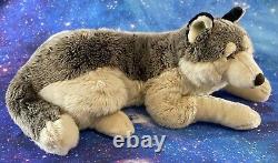 38 Playkids Timber Wolf Plush Stuffed Animal Retired Realistic Wild Canine RARE