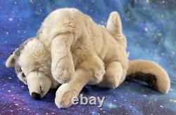 38 Playkids Timber Wolf Plush Stuffed Animal Retired Realistic Wild Canine RARE