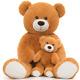 39 Giant Teddy Bear Mommy And Baby Soft Plush Bear Stuffed Animal