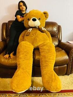 70-Inch Giant Brown Teddy Bear Soft, Cuddly Plush Stuffed Animal Toy