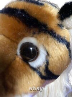 Alfa Cub Baby Tiger Plush Stuffed Animal Black Stripes Brown Eyes 10 HTF