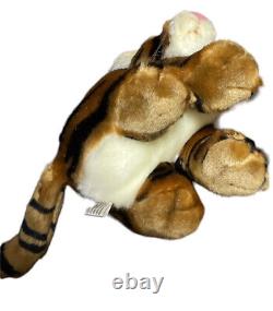 Alfa Cub Baby Tiger Plush Stuffed Animal Black Stripes Brown Eyes 10 HTF