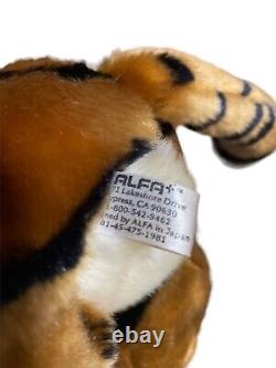 Alfa Cub Baby Tiger Plush Stuffed Animal Black Stripes Brown Eyes 10 HTF