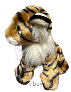 Alfa Cub Baby Tiger Plush Stuffed Animal Black Stripes Brown Eyes 10 HTF