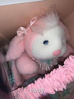 Anco Plush Pink Floral Lamb 13 Stuffed Animal Easter Toy Vintage 1993 In Box