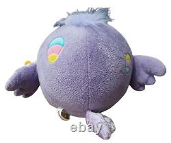 Angry Birds Crazy Eye Eggs Purple Bird Plush 17 Stuffed Animal Toy Hair Rare