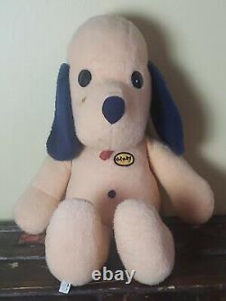 Animal Fair Henry 1971 VTG Plush Dog Puppy Stuffed Animal Name Tag Toy 30in Tall