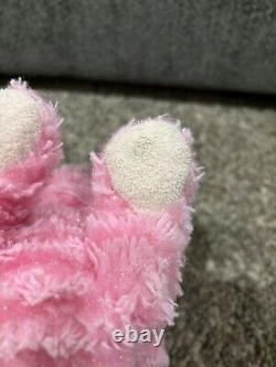 Aurora Milly Cat Pink Tabby Kitten Laying Soft Plush Toy Stuffed Animal Rare