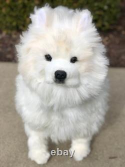 Auswella Samoyed Plush Dog Stuffed Animal- Realistic Collectors Edition