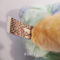 Bestever 9 Rainbow Pastel Bear FannyPack Plush Stuffed Animal HTF Original Tags