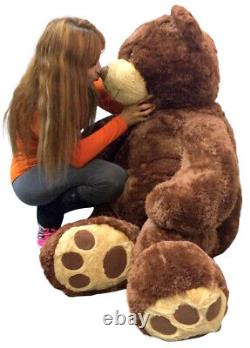 Big Plush 5 Foot Teddy Bear Soft Brown Premium Giant Stuffed Animal 60 Inches