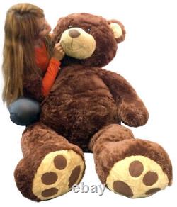 Big Plush 5 Foot Teddy Bear Soft Brown Premium Giant Stuffed Animal 60 Inches