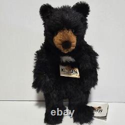 Black Bear by Kosen / Kösen plush 14 RARE Very High Quality collectors Stuffy