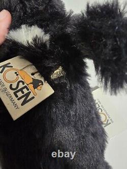 Black Bear by Kosen / Kösen plush 14 RARE Very High Quality collectors Stuffy