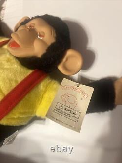 Cheerful Chimp Holding a Banana Plush Animal 18 Tall NWT ZIPPY MR BIM