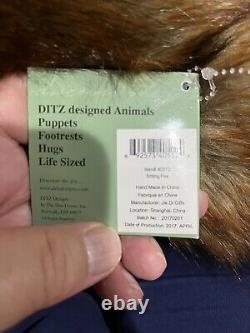 Ditz Designs By The Hen House Inc. Red Fox Plush Large 24-36 2017 With Tags