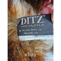 Ditz Designs Red Fox 34 Plush Hugs by The Hen House Realistic Stuffed Animal