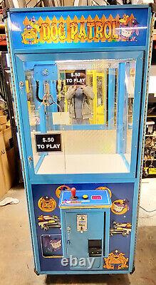 Dog Patrol Claw Crane Plush Stuffed Animal Prize Redemption Arcade Machine WORKS