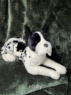 Douglas Cuddle Toys MAJOR GREAT DANE NWT Plush Harlequin Dog Stuffed Animal