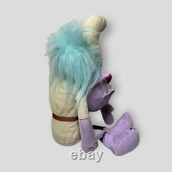 Dreamworks Trolls Chef Bergen Plush Stuffed Toy 2016 Purple Blue Hair 14 RARE