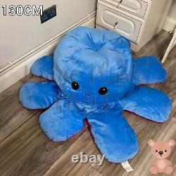 Extra Large Reversible Octopus Giant Soft Stuffed Plush Toy 90cm-160cm Happy Sad