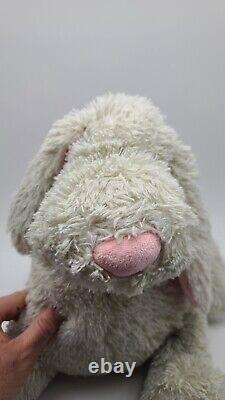 G by GUND Plush Puppy Dog RARE Pink Nose & Ears Soft Stuffed Animal Toy 18 HTF