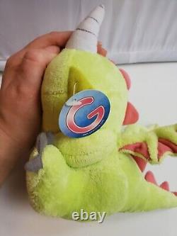 Gaia Online 7.5 Plush Gwee Dragon Green Stuffed Animal With Tags Bendable Wings