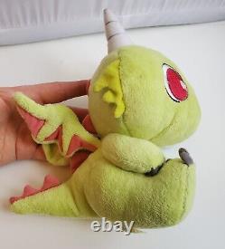 Gaia Online 7.5 Plush Gwee Dragon Green Stuffed Animal With Tags Bendable Wings