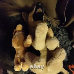 German Shepherd Douglas Cuddle LARGE Stuffed Plush Animal Toy Dog WithPuppy RARE