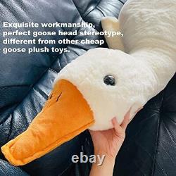 Giant Goose Plush, 6 Foot Goose Stuffed Animal, Cute 75inch / 190cm White