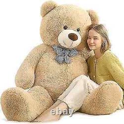 Giant Teddy Bear Big Brown Stuffed Animal Life Size Plush 59 inch Light Brown