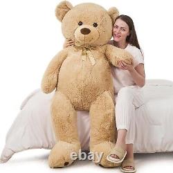 Giant Teddy Bear Big Brown Stuffed Animal Life Size Plush 59 inch Light Brown