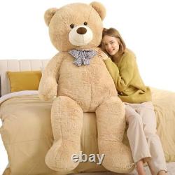 Giant Teddy Bear Big Brown Stuffed Animal Life Size Plush 59 inch Light Brown