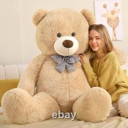 Giant Teddy Bear Big Brown Stuffed Animal Life Size Plush 59 inch Light Brown