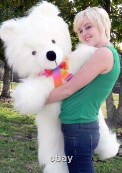 Giant White Teddy Bear 45 inch Soft Big Plush Stuffed Animal Made in USA