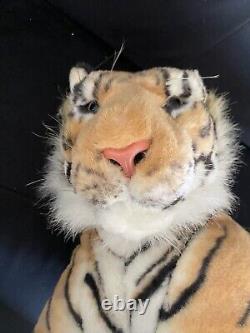 HUGE Life size TIGER Giant Stuffed Animal Soft Plush Realistic Big Cat Features