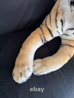 HUGE Life size TIGER Giant Stuffed Animal Soft Plush Realistic Big Cat Features